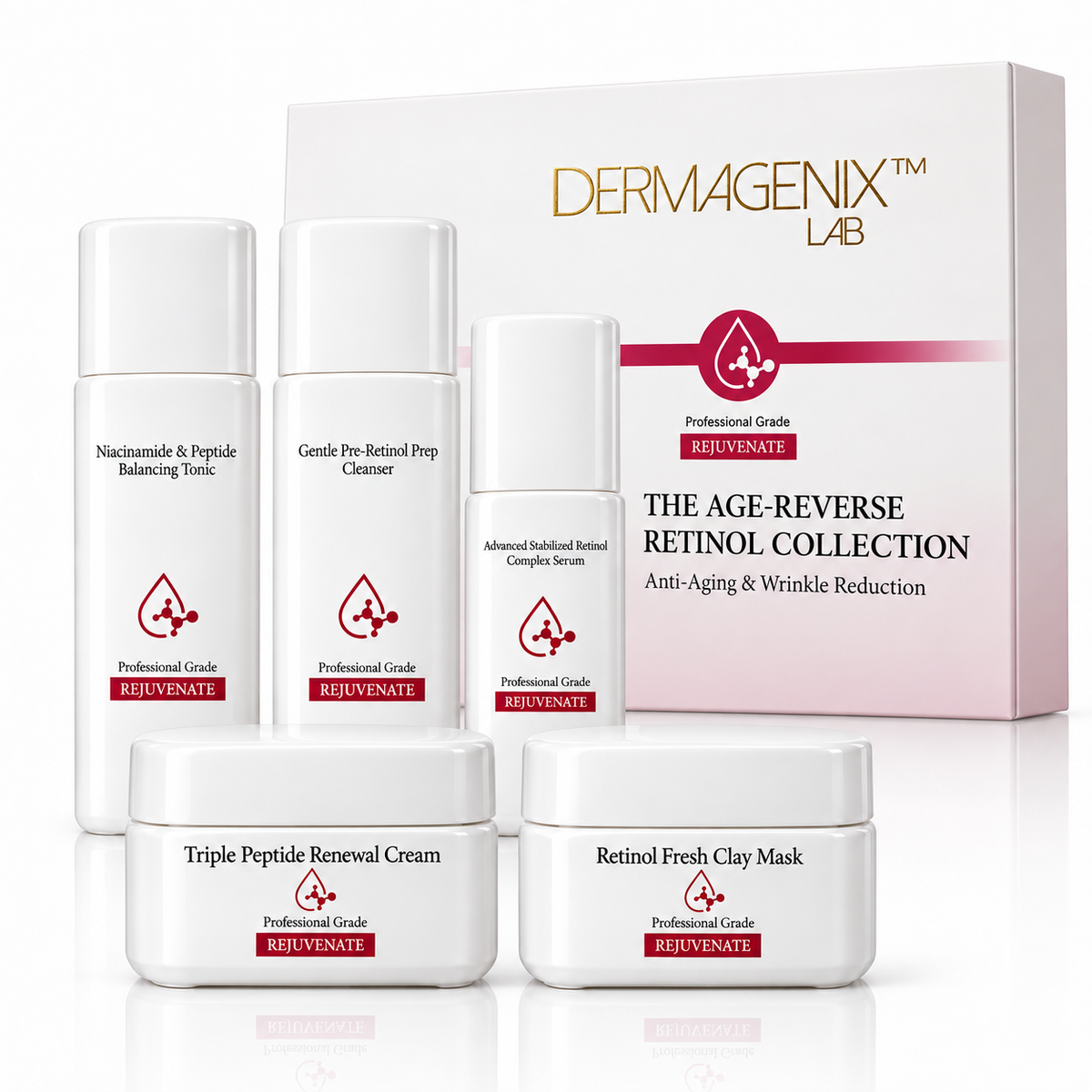 The Age-Reverse Retinol Collection | 5-Piece Skincare Set