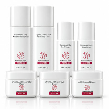 The Glycolic Renewal System | 7-Piece Skincare Collection